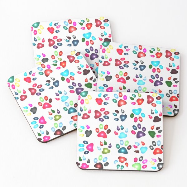 Item preview, Colorful paw prints  designed and sold by MoStorish.