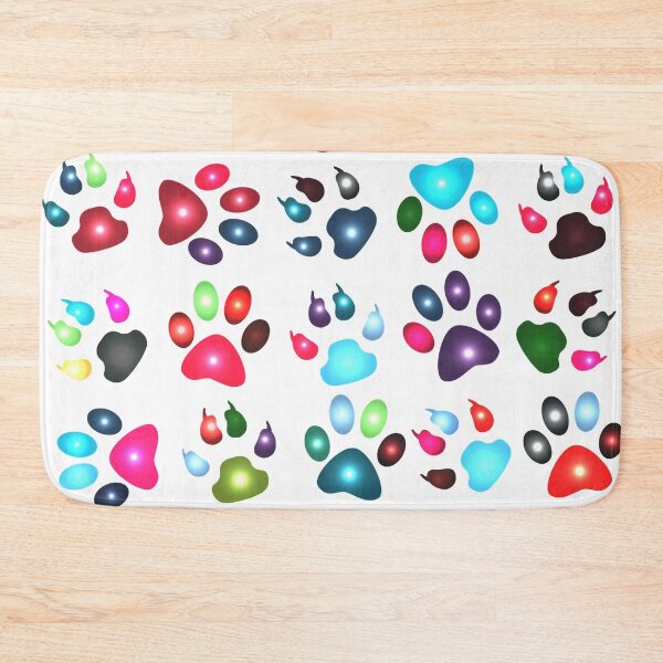 Item preview, Colorful paw prints  designed and sold by MoStorish.