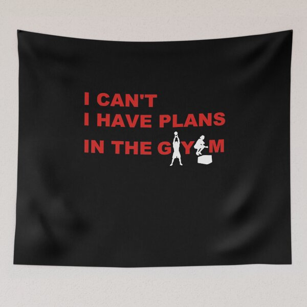 Item preview, I Can't I Have Plans In The Gym - Crossfit Workout Fitness designed and sold by Desiznn.