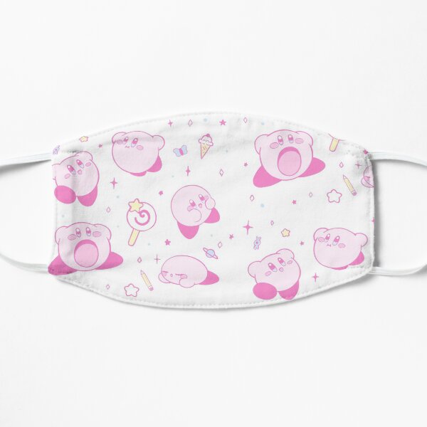 Kirby White Star Doodling Dream Flat Mask