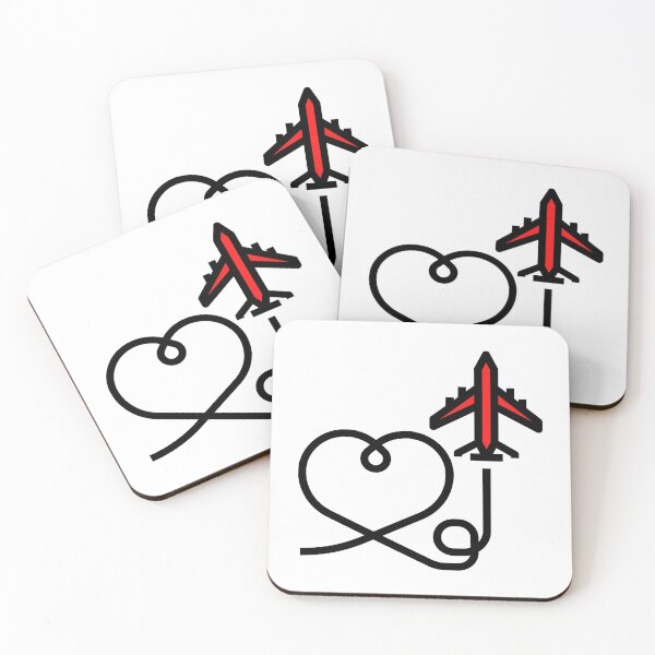 Aperçu de l'œuvre Avion volant avec amour (coeur) créée et vendue par jetmike.