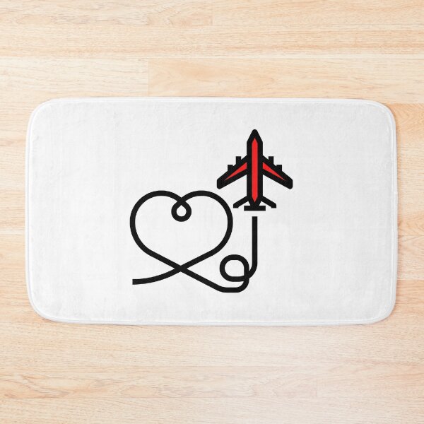 Item preview, Airplane Flying With Love (Heart) designed and sold by jetmike.
