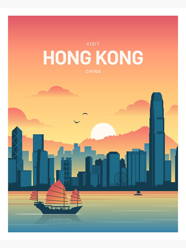 Thumbnail 3 of 3, Sticker, Hong Kong Vintage Travel designed and sold by corvintp.