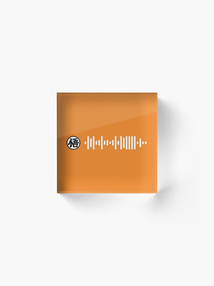 Cha La Head Cha La Dragonball Z Opening Theme Spotify Scan Qr Code Acrylic Block By Toptrendnow Redbubble