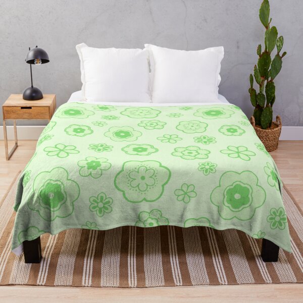 Item preview, Pastel Green Hippie Flower Pattern designed and sold by everything4eva.