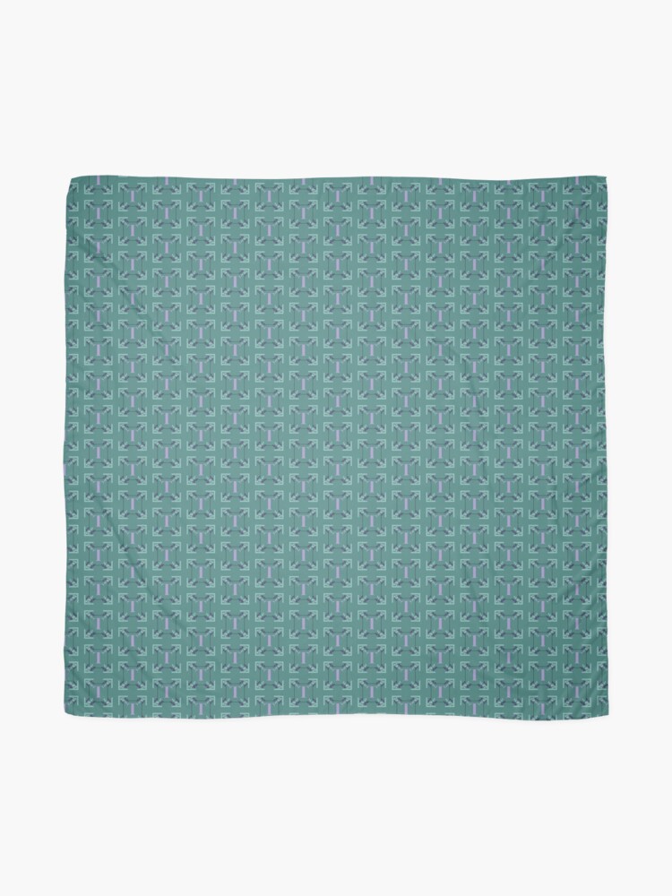 Alternate view of Eucalyptus lavender alphabet - letter T Scarf