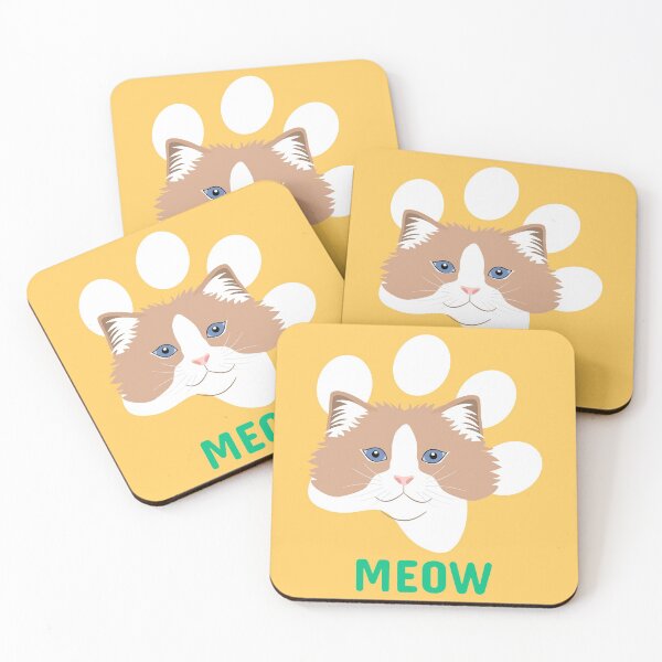 Item preview, Ragdoll Cat Head Emoji designed and sold by lulululupaint.
