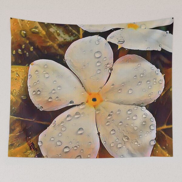 Item preview, Beautiful White Flowers With Rain Drops designed and sold by Indra Agrawal.
