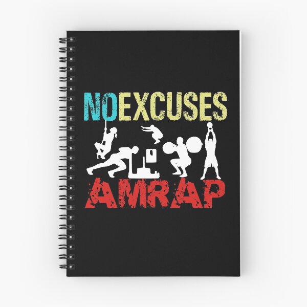 Item preview, No Excuses AMRAP Crossfit Workout Fitness designed and sold by Desiznn.