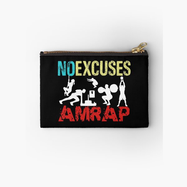 Item preview, No Excuses AMRAP Crossfit Workout Fitness designed and sold by Desiznn.