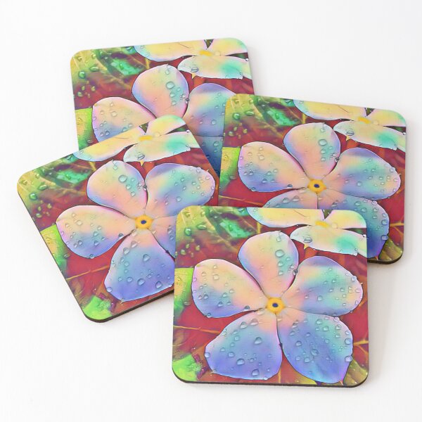 Item preview, Beautiful Colourful Flowers With Rain Drops designed and sold by Indra Agrawal.