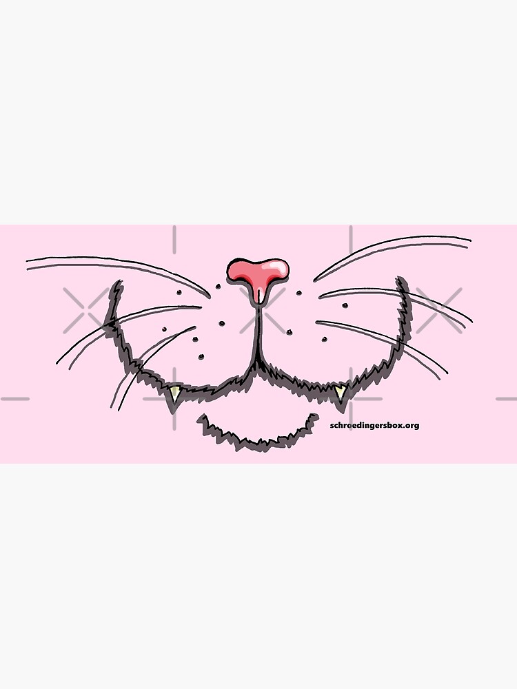 Thumbnail 3 von 3, Leinwanddruck, Nosy Cat in Pink designt und verkauft von Boxcats.