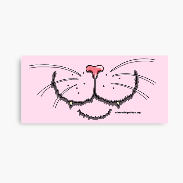 Nosy Cat in Pink Leinwanddruck