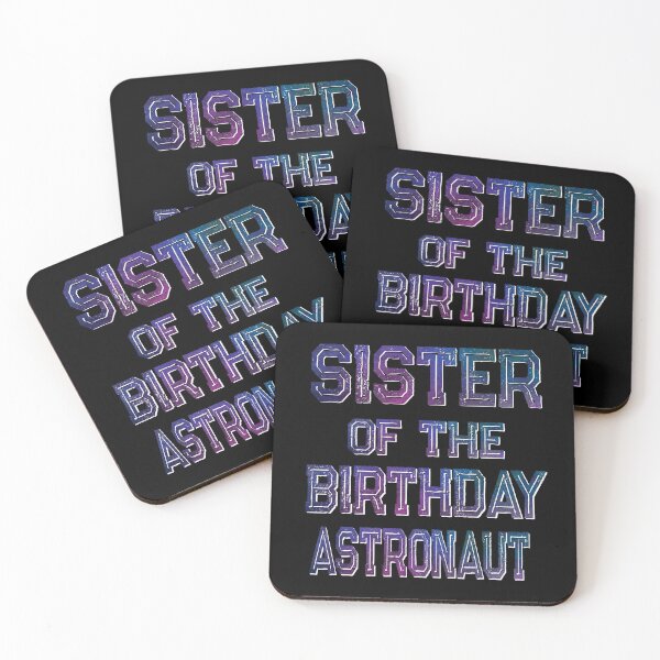 Item preview, Sister Of The Birthday Astronaut Boy And Girl Space Theme product designed and sold by Grabitees.