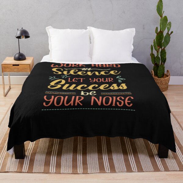 Item preview, Work Hard in silence let your success be your noise motivation designed and sold by just be elegant.