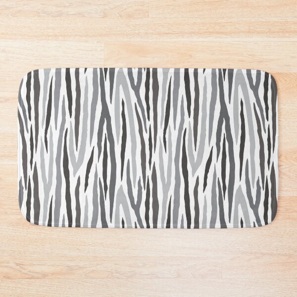 Item preview, Zebra Stripe Print Grayscale from the Fancy Floral Zebra Collection designed and sold by CJAura by Claire Jane Johnson.