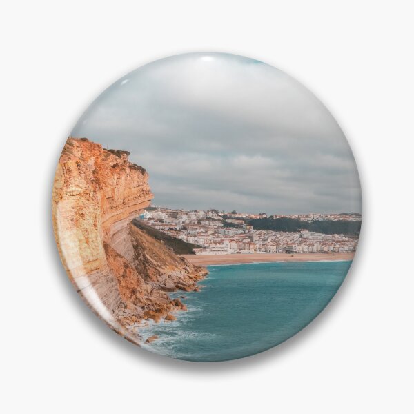 Item preview, Colorful Coast in Teal and Orange at Nazare Portugal designed and sold by Georgia Mizuleva.