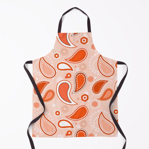 Item preview, Orange Floral Paisley Pattern designed and sold by everything4eva.