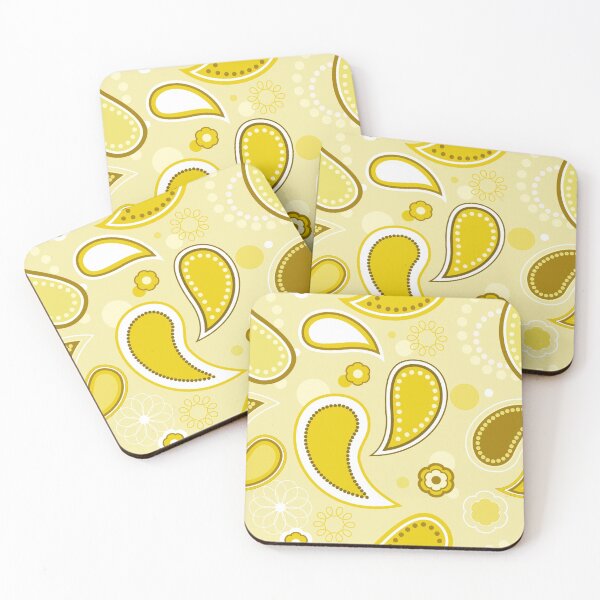 Item preview, Yellow Floral Paisley Pattern designed and sold by everything4eva.