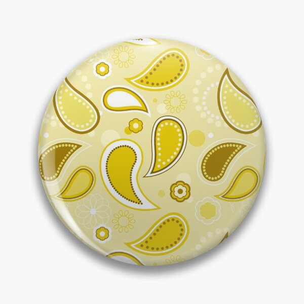 Item preview, Yellow Floral Paisley Pattern designed and sold by everything4eva.