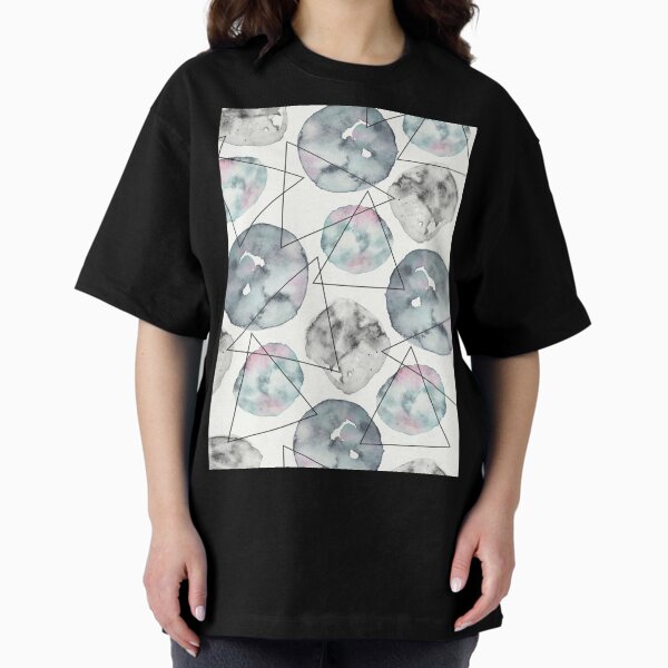 Asteroids Pattern Oversized T-Shirt