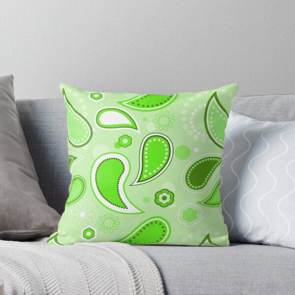 Item preview, Green Floral Paisley Pattern designed and sold by everything4eva.
