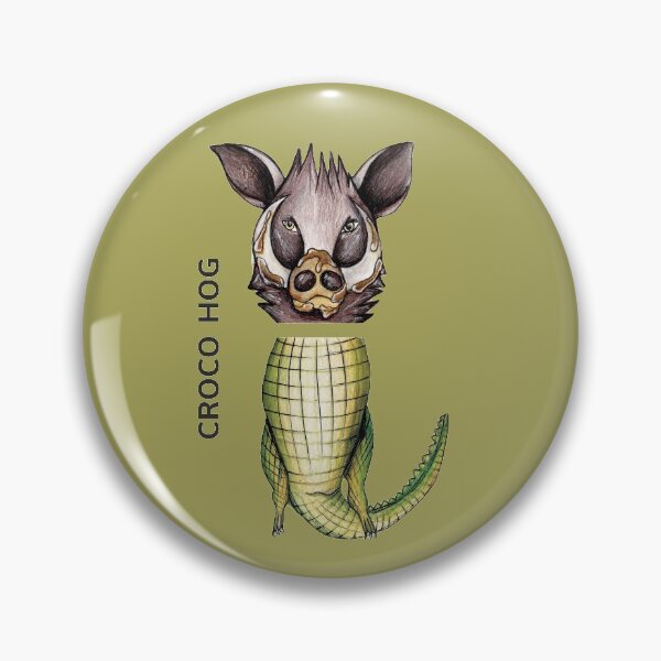 Item preview, CROCO HOG by FrankenDuo gingko khaki designed and sold by FrankenDuo.