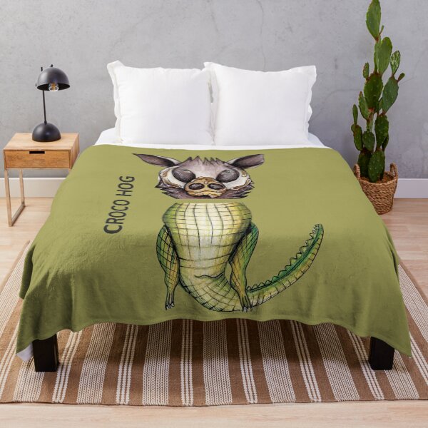 Item preview, CROCO HOG by FrankenDuo gingko khaki designed and sold by FrankenDuo.