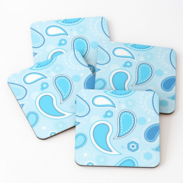 Item preview, Blue Floral Paisley Pattern designed and sold by everything4eva.