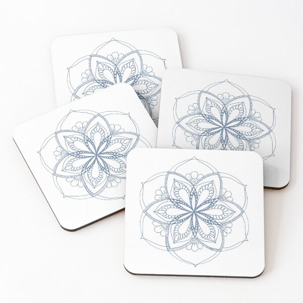 Item preview, Seed of life blue mandala designed and sold by Aftinia.