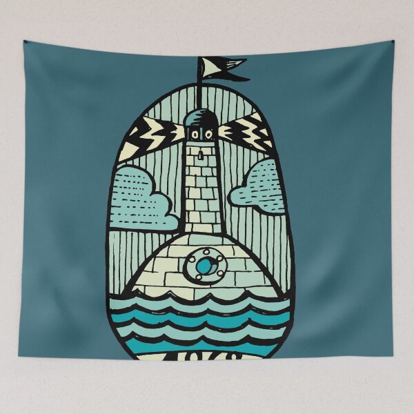 Item preview, old emblem with a lighthouse designed and sold by duxpavlic.