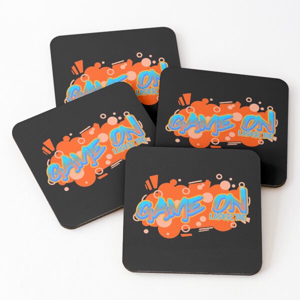 Item preview, Game On Laser Tag Graffiti Orange Blue designed and sold by jacks-tees.