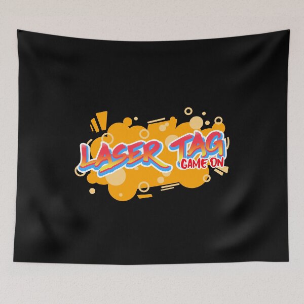 Item preview, Laser Tag Game On Graffiti Yellow Orange designed and sold by jacks-tees.