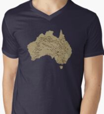I, Australian Men's V-Neck T-Shirt