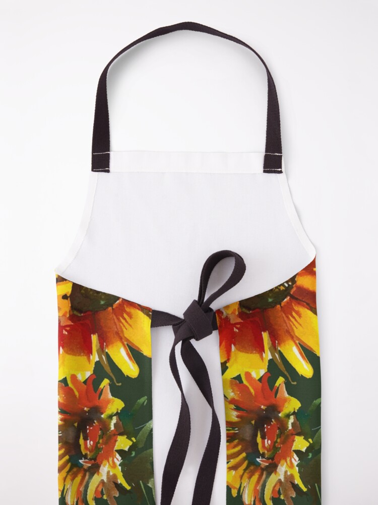 Alternate view of Watercolor Sunflowers Apron
