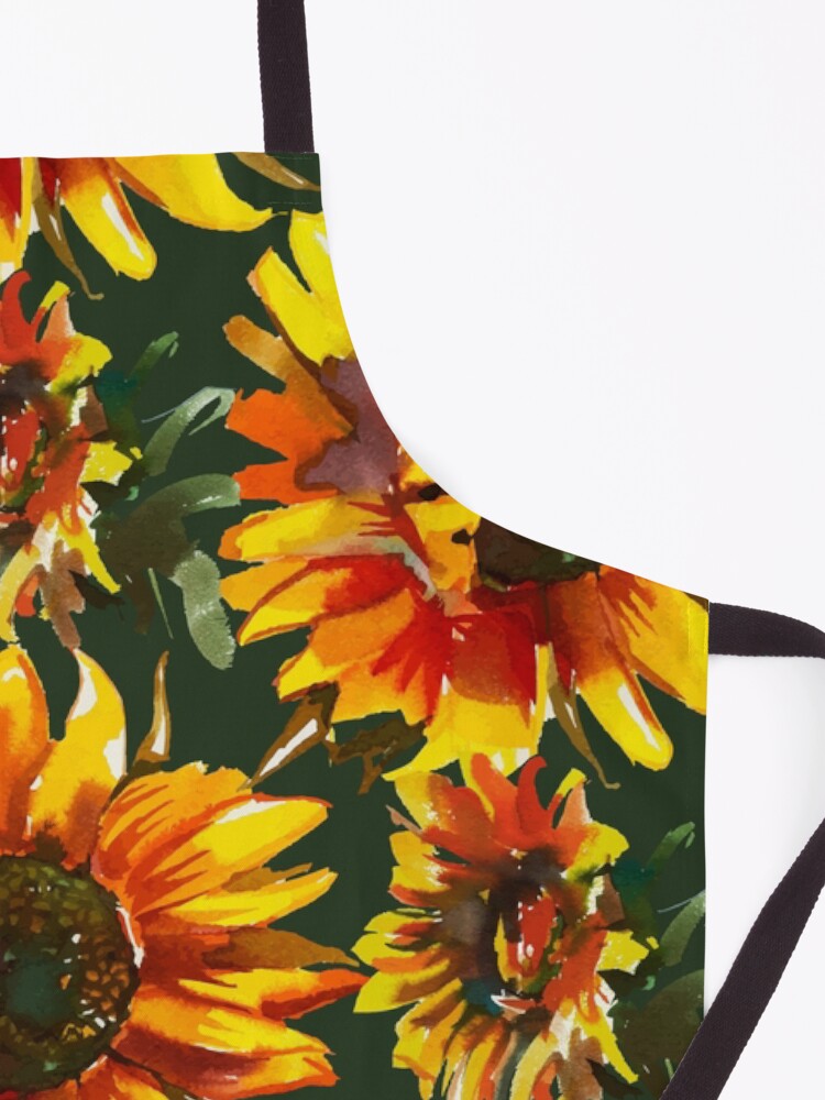 Alternate view of Watercolor Sunflowers Apron