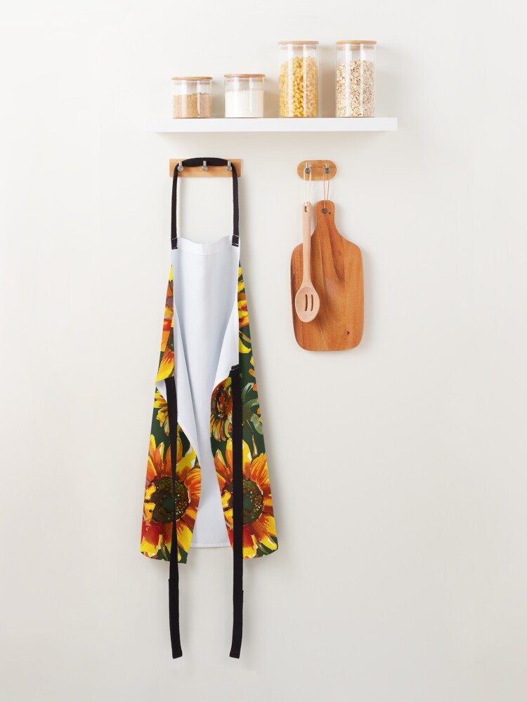 Alternate view of Watercolor Sunflowers Apron