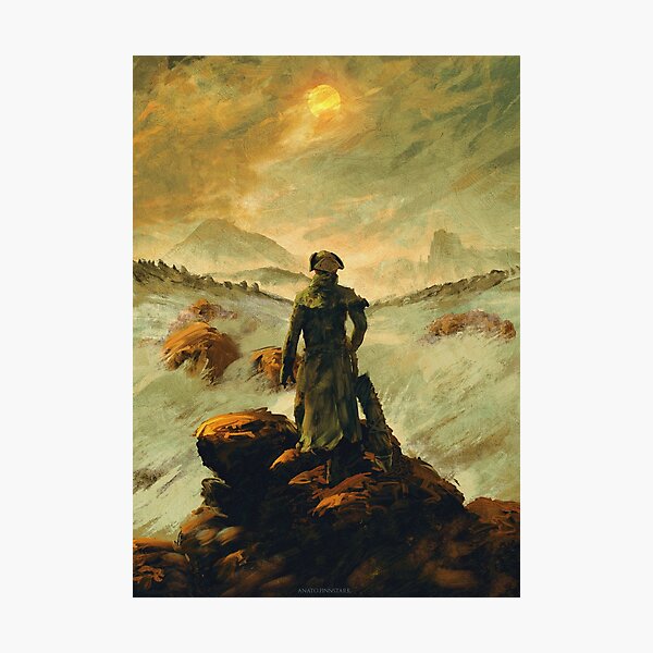 Item preview, Hunter above the Sea of Fog designed and sold by Anatofinnstark.