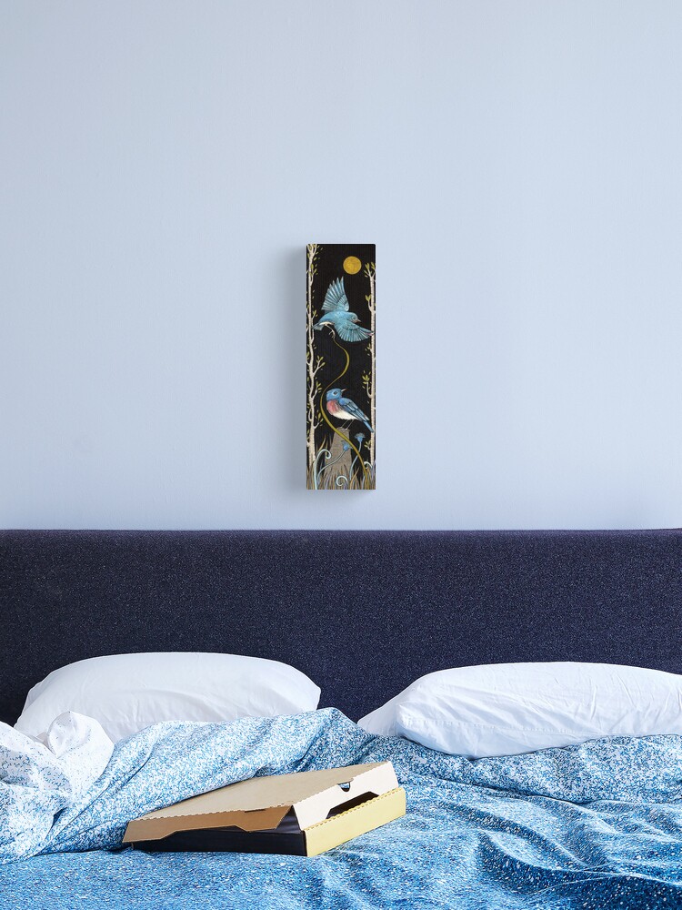 Thumbnail 2 of 3, Canvas Print, Enchanted Blue designed and sold by AnitaInverarity.