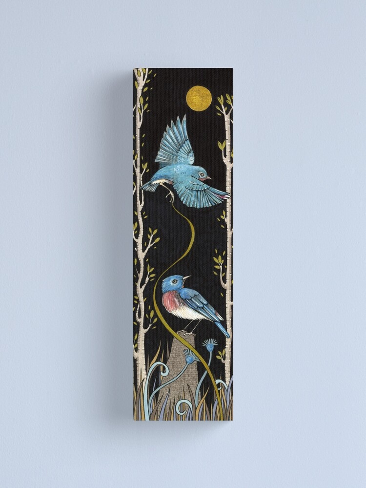 Thumbnail 1 of 3, Canvas Print, Enchanted Blue designed and sold by AnitaInverarity.