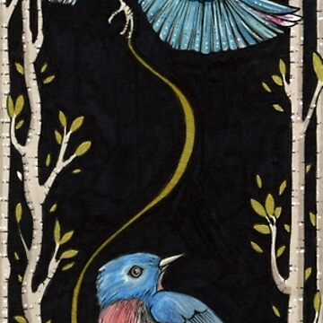 Artwork thumbnail, Enchanted Blue by AnitaInverarity