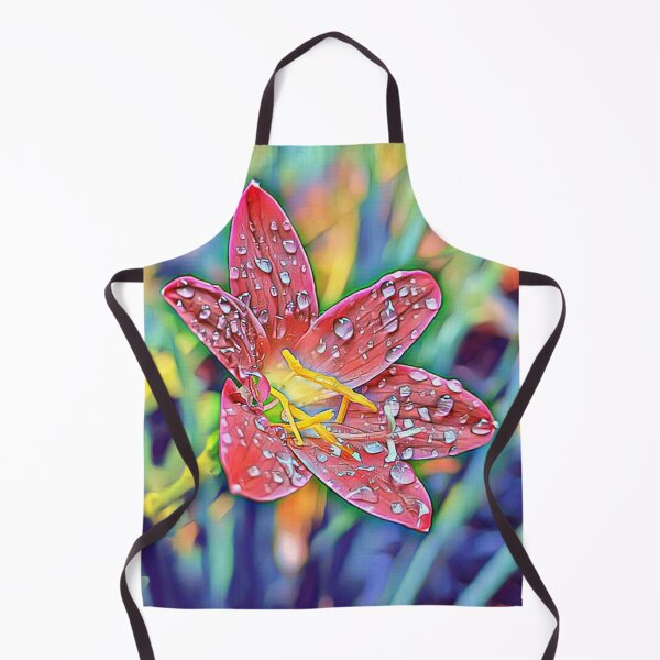 Item preview, Beautiful Red Flower With Rain Drops designed and sold by Indra Agrawal.