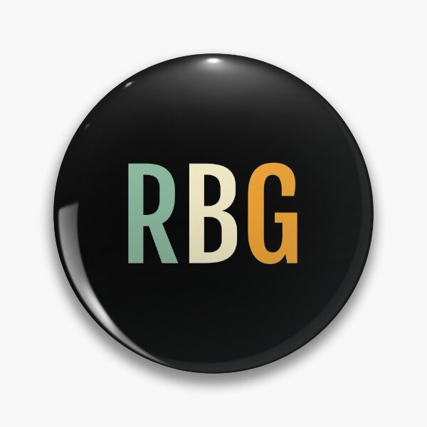 Item preview, RBG - Just the Initials - Ruth Bader Ginsburg designed and sold by EstelleStar.