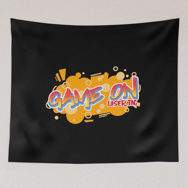 Item preview, Game On Laser Tag Graffiti Yellow Red designed and sold by jacks-tees.