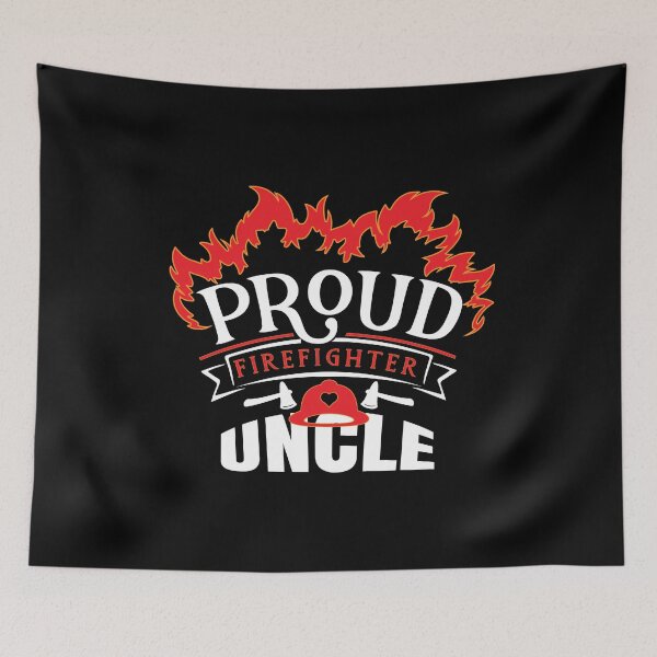 Item preview, Proud Firefighter Uncle Appreciation Family Member Gift graphic designed and sold by Grabitees.