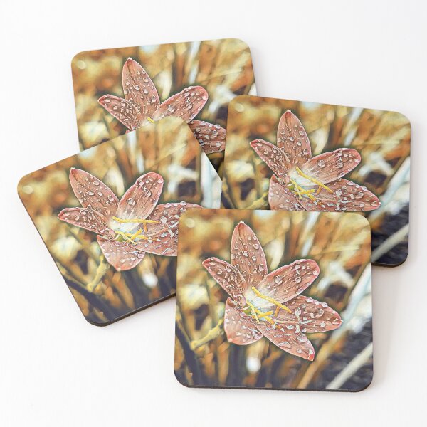 Item preview, Beautiful Flower With Rain Drops designed and sold by Indra Agrawal.