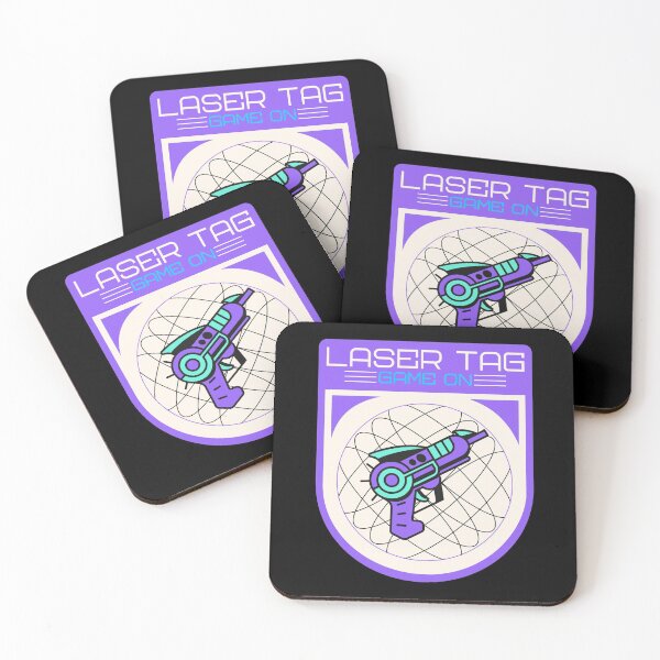 Item preview, Laser Tag Game On Emblem Raygun Purple designed and sold by jacks-tees.
