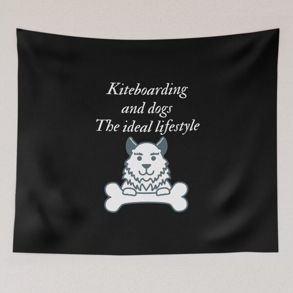 Item preview, Estilo de vida de kiteboarding y perros designed and sold by SnowballStep.