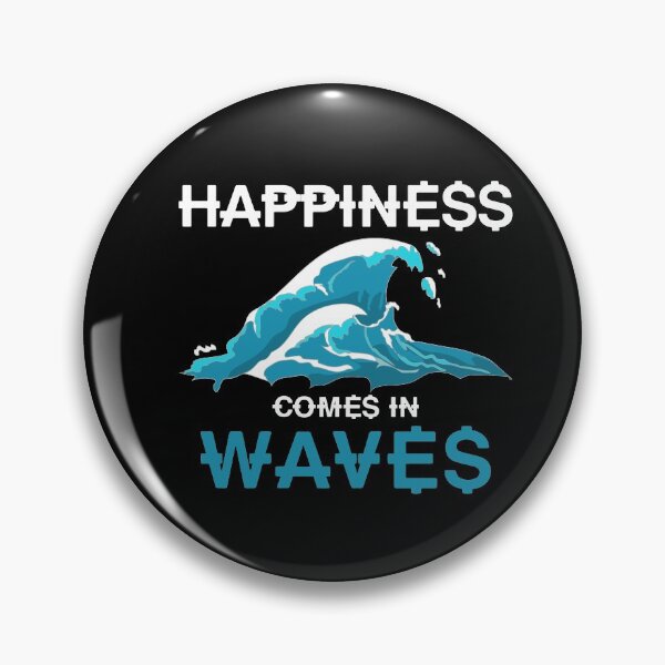 Item preview, Happiness Comes In Waves Kitesurfing  designed and sold by bestshirtdesign.