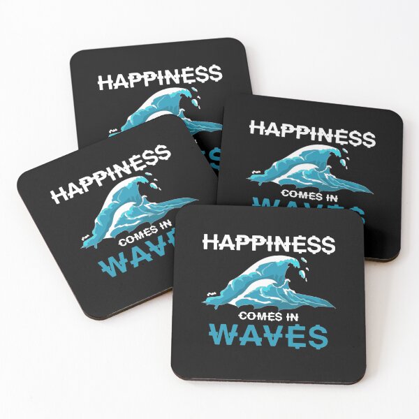 Item preview, Happiness Comes In Waves Kitesurfing  designed and sold by bestshirtdesign.
